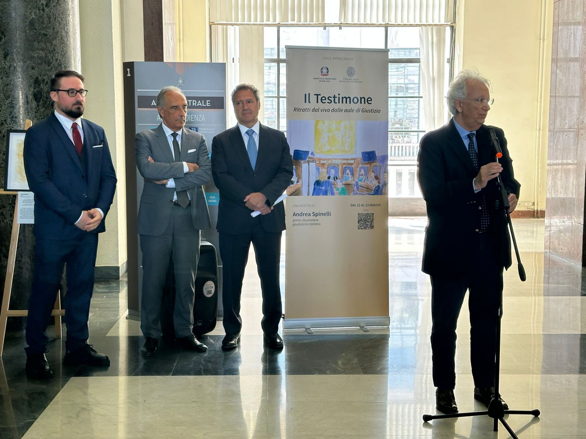 Mostra 'Il Testimone. Ritratti dal vivo delle aule di Giustizia'