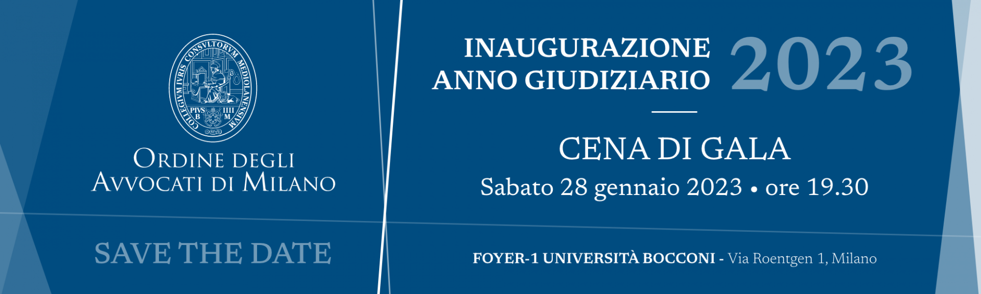 CENA DI GALA - INAUGURAZIONE ANNO GIUDIZIARIO 2023